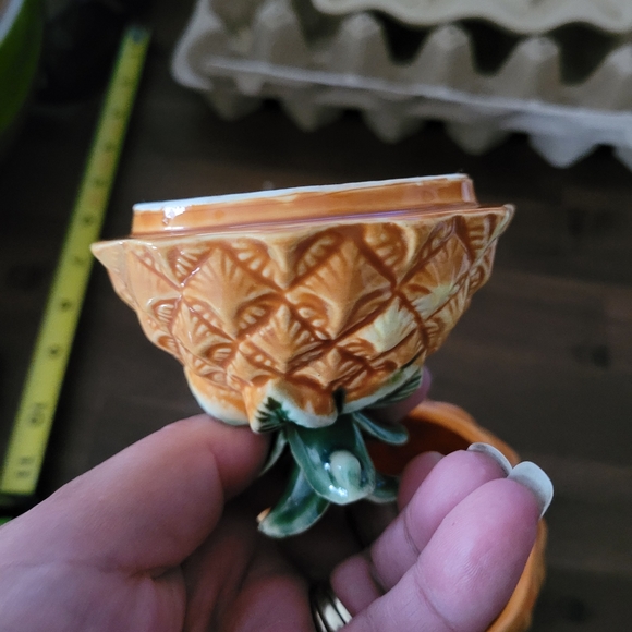 Pineapple Candy or Trinket Dish with Iid - Picture 5 of 6